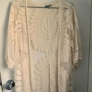 Boho Style Lace Shawl/Kimono